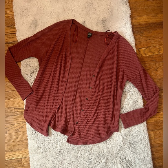 Wild Fable Textured Rust Cardigan - Picture 1 of 2